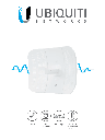 LiteBeam airMAX M5 CPE hasta 100 Mbps, 5 GHz (5150 - 5875 MHz) con antena integrada de 23 dBi