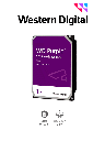 WESTERN WD10PURZ - Disco Duro de 1TB Purple/ Especial Para Videovigilancia/ Trabajo 24/7/ Interface: Sata 6 Gb/s/ Hasta 64 Cámaras/ Hasta 8 Bahías de Discos Duros/ 3 Años de Garantía/