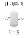 UBIQUITI NANOSTATION AC LOCO5AC- Radio con Antena Integrada AirMax AC 5.8GHZ / Exterior / MIMO / Antena Panel 13dBi / 25dBm / No Incluye Adaptador PoE