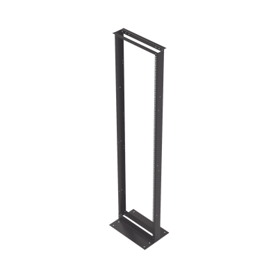 [71597] Rack de 2 Postes, Estándar 19", 45 Unidades, Fabricado en Acero, Base "L" para Anclar a Piso.