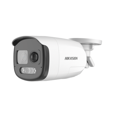 [192337] Bala TURBOHD 2 Megapixel (1080p) / Imagen a Color 24/7 / Lente 2.8 mm / Luz Blanca 40 mts / Exterior IP67 / WDR 130 dB / Sensor PIR / Sirena y Salida de Audio Integrada / Estrobo ROJO - AZUL / Micrófono Integrado