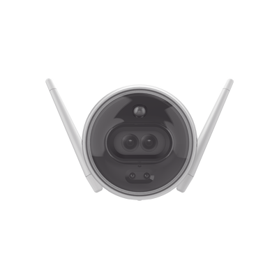 [183893] Bala IP 2 Megapíxel / Wi-Fi  / Doble Lente / COLORES EN OSCURIDAD /  Notificación a la App al Detectar Personas o Vehículos  / Grabación en la nube / Audio de dos vías / Luz Estroboscópica / Sirena / Ranura Para M