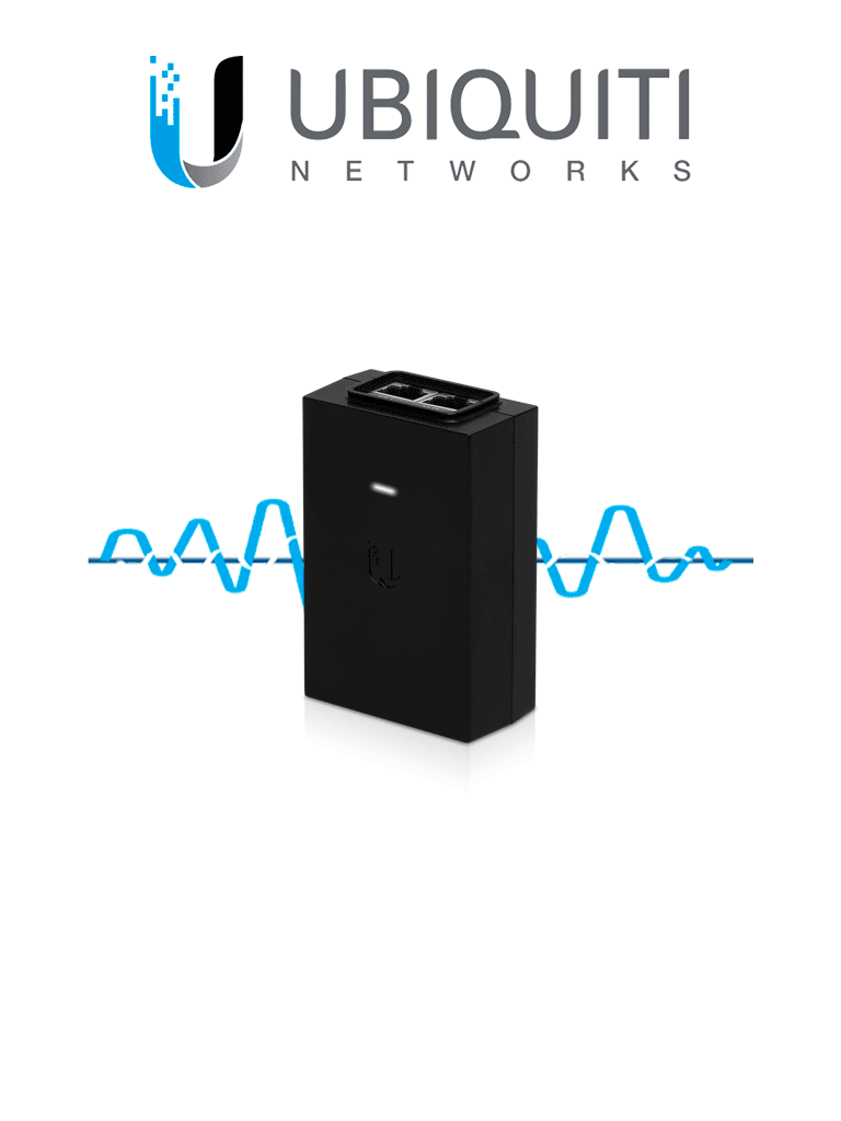 [UBI084001] UBIQUITI POE-24-24W - Inyector PoE pasivo para equipos Ubiquiti / 24  VDC / 1.0 A / Reset Remoto