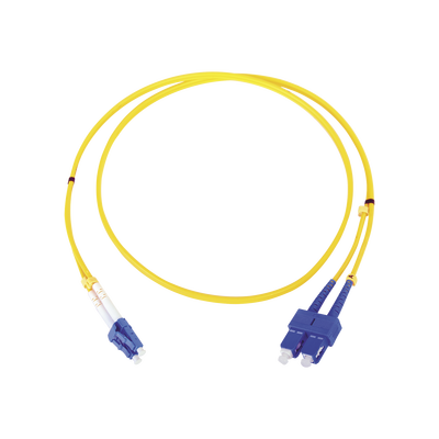 [85947] Jumper de Fibra Óptica Monomodo LC/SC Duplex de 1 metro 