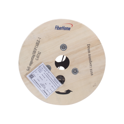 [171890] Carrete de 1 km de Fibra Óptica Aérea Mini Figura 8 G.657A2 tipo Drop, Monomodo de 1 Hilo (unifibra), Color Negro