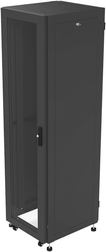 Gabinete para Telecomunicaciones Rack Estándar de 19", 42UR, 600 mm Ancho x 600 mm Profundidad. Fabricado en Acero.