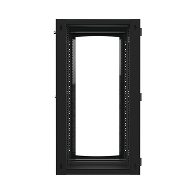 [175032] Gabinete Abatible de Pared (Con Marco Trasero) con Rack 19" de 24 Unidades. Ventana de Cristal Templado.