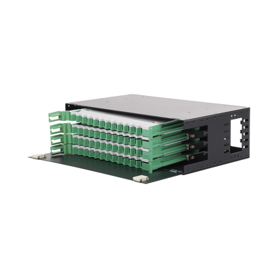 Distribuidor de Fibra Óptica con bandejas deslizables, vacío, 19in, acepta 48 adaptadores "LC Duplex" o "LC Simplex" o 48 "SC" Simplex, 3U