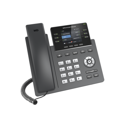 [170069] Teléfono IP Grado Operador, 3 líneas SIP con 6 cuentas, puertos Gigabit,PoE,  pantalla a color 2.4", codec Opus, IPV4/IPV6 con gestión en la nube GDMS