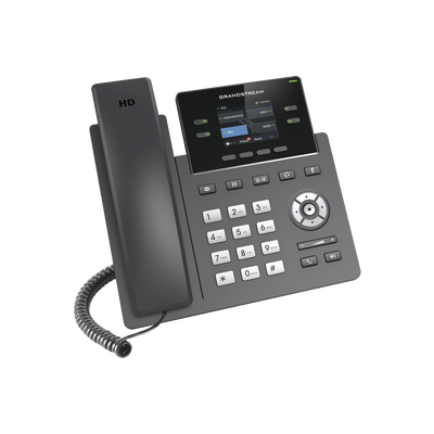 [169963] Teléfono IP Grado Operador, 4 líneas SIP con 2 cuentas, pantalla a color 2.4", codec Opus, IPV4/IPV6 con gestión en la nube GDMS