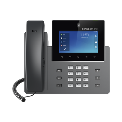 Videoteléfono IP pantalla táctil con android de 16 líneas, doble puerto Gigabit, PoE/PoE+