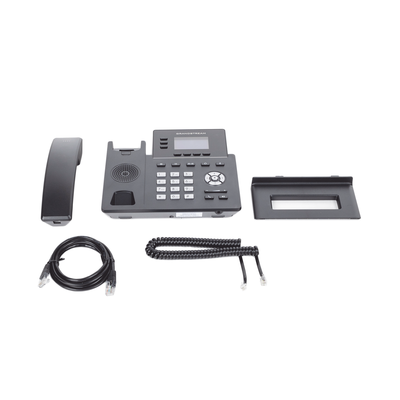 [192331] Teléfono IP Grado Operador, 3 líneas SIP con 6 cuentas, puertos Gigabit PoE, codec Opus, IPV4/IPV6 con gestión en la nube GDMS