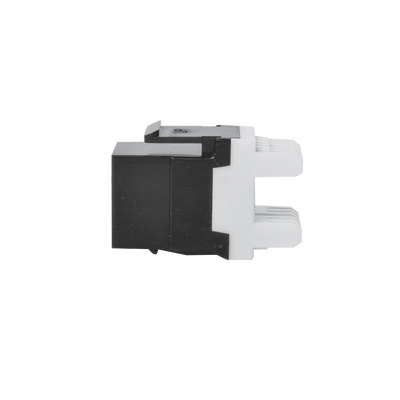 Módulo Jack Keystone Cat5e con terminación en ángulo 180 º Color Negro