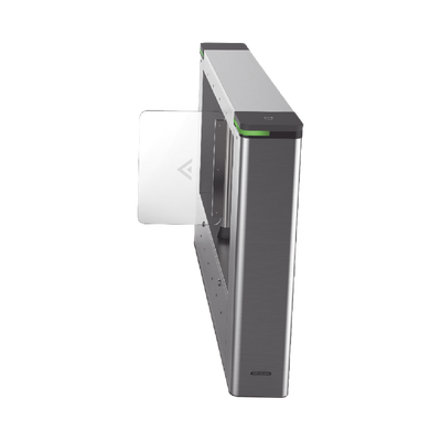 [197013] Torniquete DERECHO tipo Swing para Carril de 90 cms / Incluye Panel y Lector de Tarjeta / TCP/IP / Administrable por iVMS-4200 (Requiere Torniquete Izquierdo) / 6,000,000 MCBF / 12 Pares de IR 