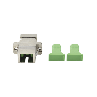 [155799] Módulo acoplador de fibra óptica simplex SC/APC a SC/APC compatible con fibra Monomodo 