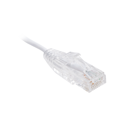 [171103] Cable de Parcheo Slim UTP Cat6 - 2 m Blanco Diámetro Reducido (28 AWG)