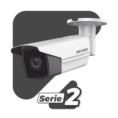 Bala IP 4 Megapixel / Lente 2.8 mm / 80 mts IR EXIR / Exterior IP67 / WDR 120 dB / PoE / ACUSENSE (Evita Falsas Alarmas) / MicroSD / ONVIF