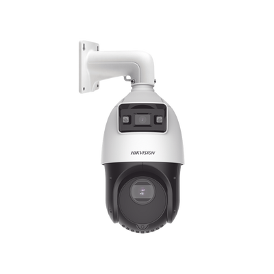 [210369] [TandemVu] Domo PTZ IP 4 Megapixel con Cámara Fija 4 Megapixel / 15X Zoom / 100 mts IR / IP66 / ACUSENSE / PoE+ / Entrada-Salida de Audio y Alarma / Ultra Baja Iluminación / MicroSD
