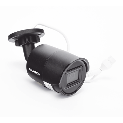 [203878] Bala IP 4 Megapixel / Color Negro / Lente 2.8 mm / 40 mts IR EXIR / Exterior IP67 / WDR 120 dB / PoE / Micrófono Integrado / Videoanaliticos (Filtro de Falsas Alarmas) / Metal / microSD