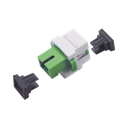 Acoplador Keystone de fibra óptica Monomodo SC/APC Simplex a SC/APC 