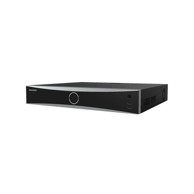 [210984] NVR 12 Megapixel (4K) / 32 canales IP / AcuSense (Evita Falsas Alarmas) / Reconocimiento Facial / 4 Bahías de Disco Duro /  HDMI en 4K / Alarmas I/O