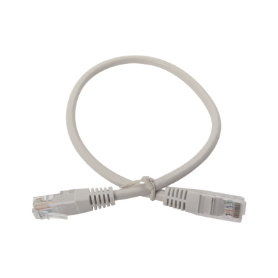 Cable de parcheo UTP cruzado Cat6 0.4 m - Gris