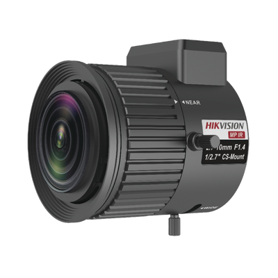 [166250] Lente Varifocal 2.7 A 10 mm / Resolución 3 Megapixel / Iris Automático / Formato 1/2.7" / Compatible con Cámaras HIKVISION