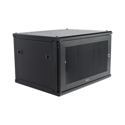 [216096] Gabinete Linkedpro de Montaje en Pared, de 19in, Puerta Perforada, 6 UR, 450 mm de Profundidad, Color Negro