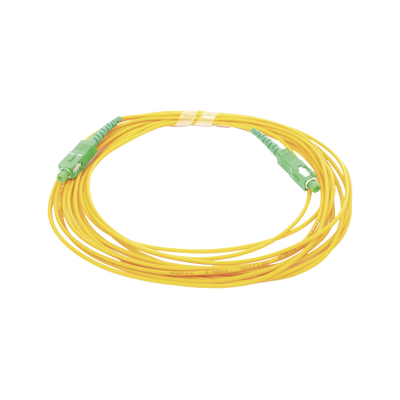 [206992] Jumper de Fibra Óptica Monomodo SC/APC - SC/APC Simplex, color amarillo, 5 metros
