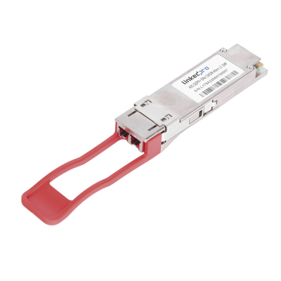 [211884] Transceptor QSFP+ (Mini-Gbic) / Monomodo / 40 Gbps de velocidad / Conectores LC Dúplex / Hasta 40 km de Distancia