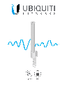 UBIQUITI AMO-2G10 - Antena Omnidireccional para access point / 2.4GHz / Ganancia 10 dBi / 2 Conectores SMA hembra inverso