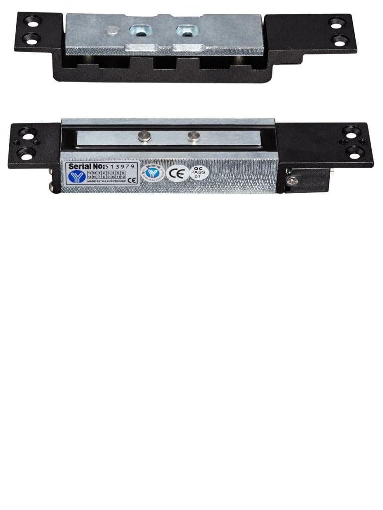 [YLI069022] YLI YM2400SL - Cerradura Magnética / Indicador LED / Fuerza de Sujeción 1200 Kg / 2600 Lbs / Retardo de Tiempo Ajustable / Voltaje Dual 12v/24 VDC 