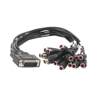 Adaptador de 15 Entradas de Audio para DVR´s epcom y HIKVISION 