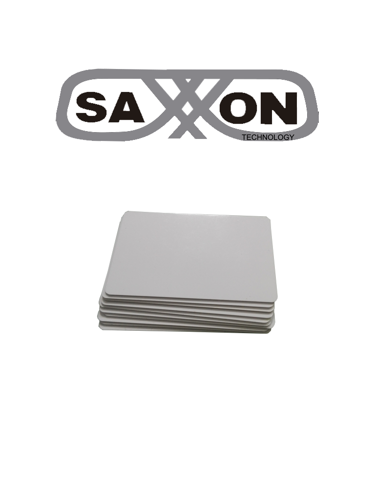 [AST069001] SAXXON SAXDUAL03 - Paquete de 10 TAG De PVC / UHF / ID / Compatible con Lectoras SAXR2656 & SAXR2657 / Lectoras de Proximidad 125 khz / EPC GEN2 / Folio Impreso
