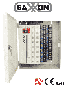 SAXXON PSU1220D16H- Fuente de Poder Profesional de 11 a 15 vcd/ 20 Amperes/ Para 16 Camaras Hasta 4k/ 1.25 Amperes por Canal/ Protección contra Sobrecargas/ Filtro de Ruido por Canal/ Uso rudo/