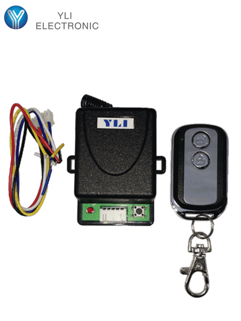 YLI WBK400112 - Modulo con relay normalmente abierto y cerrado con control remoto para apertura de puerta soporta hasta 30 controles / Alimentación a 12VDC