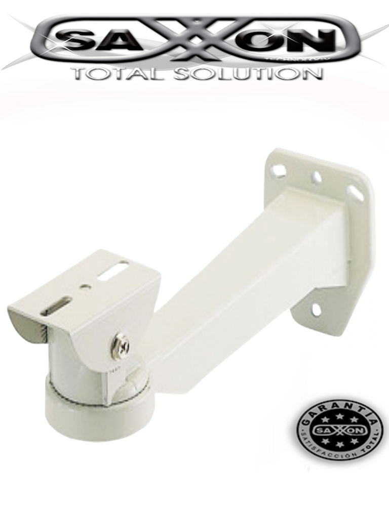 [42181] SAXXON BRK06B - Soporte metalico de 9 pulgadas para gabinete en exterior / Color blanco