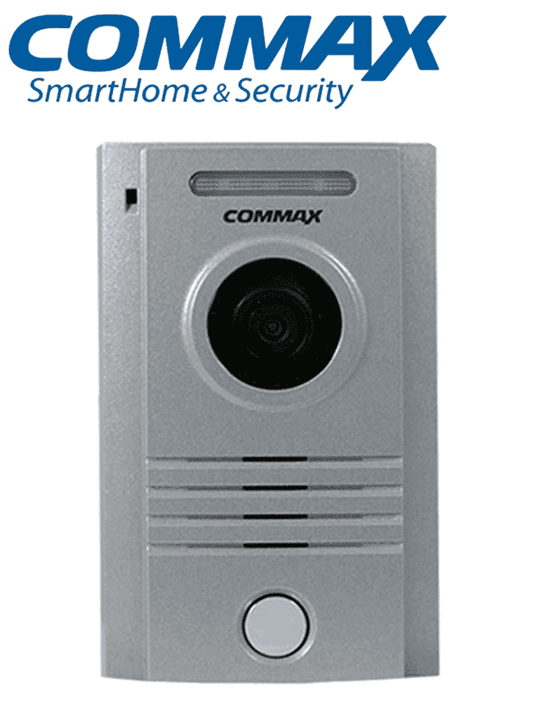 COMMAX DRC40K - Frente de calle de aluminio, uso en Interior y exterior, compatible con todos los monitores Commax, conexión a 4 hilos, soporta hasta 2 monitores, cuenta con ajuste vertical de la cámara, energia desde monitor  #favoritos