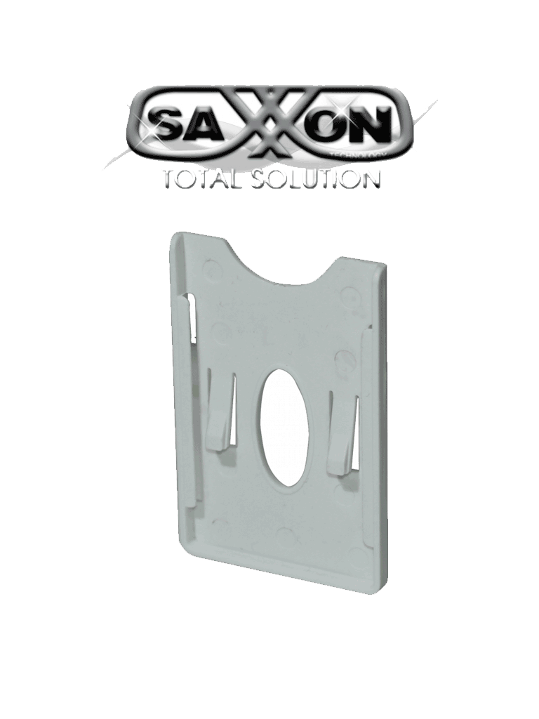 [CRE0002] SAXXON ASRCH - Porta Tarjeta de Plástico con Adhesivo 3M / Compatible con Tarjetas o TAG SAXXON de PVC