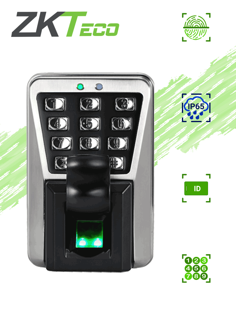 [ZKT061002] ZKTECO MA500 - Control de Acceso Profesional / 3,000 Huellas / 30,000 Tarjetas  RFID / Conexión TCPIP / IP65 #favoritos