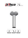DAHUA PFB300C - Montaje de techo para camaras PTZ DAHUA SD65 / SD69 / SD6A Y SAXXON SD4925 / SD5925PRO / SD5940TM