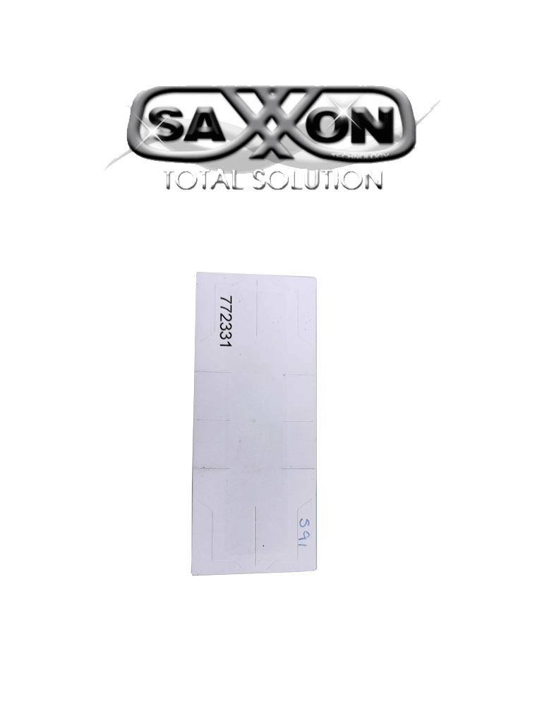 [SXN0980003] SAXXON THF02 - TAG De papel ADHERIBLE / Altas temperaturas / Compatible con Lectoras SAXR2656 & SAXR2657 / Folio Impreso