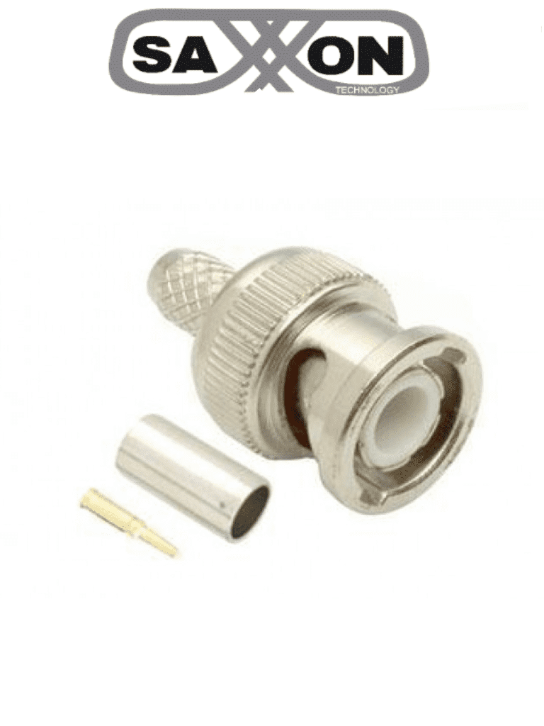 [TVC047016] SAXXON PSUBR08 - Bolsa de 10 Conectores BNC Macho para Apretar/ 