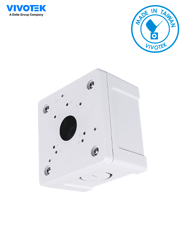 [VIV084013] VIVOTEK AM-71C - Caja de conexiones de Exterior para camaras domo y bullet, IP66, Color blanco, Material aleacion de aluminio