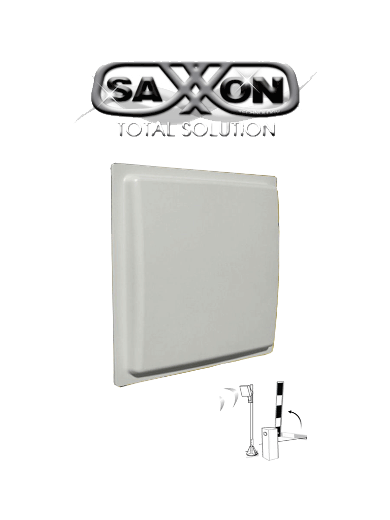 [TVB151037] SAXXON SAXR2657 - Lectora de Tarjetas UHF para Control de Acceso Vehicular / 902 A 928 Mhz / Lectura de Largo Alcance de 1 a 10 metros / Encriptable / Compatible con Enrolador FC06