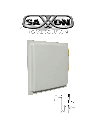 SAXXON SAXR2657 - Lectora de Tarjetas UHF para Control de Acceso Vehicular / 902 A 928 Mhz / Lectura de Largo Alcance de 1 a 10 metros / Encriptable / Compatible con Enrolador FC06