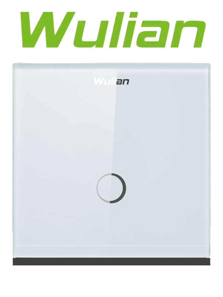 WULIAN SWITCHT1LN - Apagador Inteligente touch Formato Europeo / Comunicacion Zigbee con brain para automatizacion de luces desde Celular con App / 10 Amp/ 110VCA