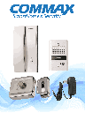 COMMAX PAQDP2SDR2G - Audioportero interfon y frente de calle / 150  Mts / Incluye fuente 12 VDC y contra chapa inteligente
