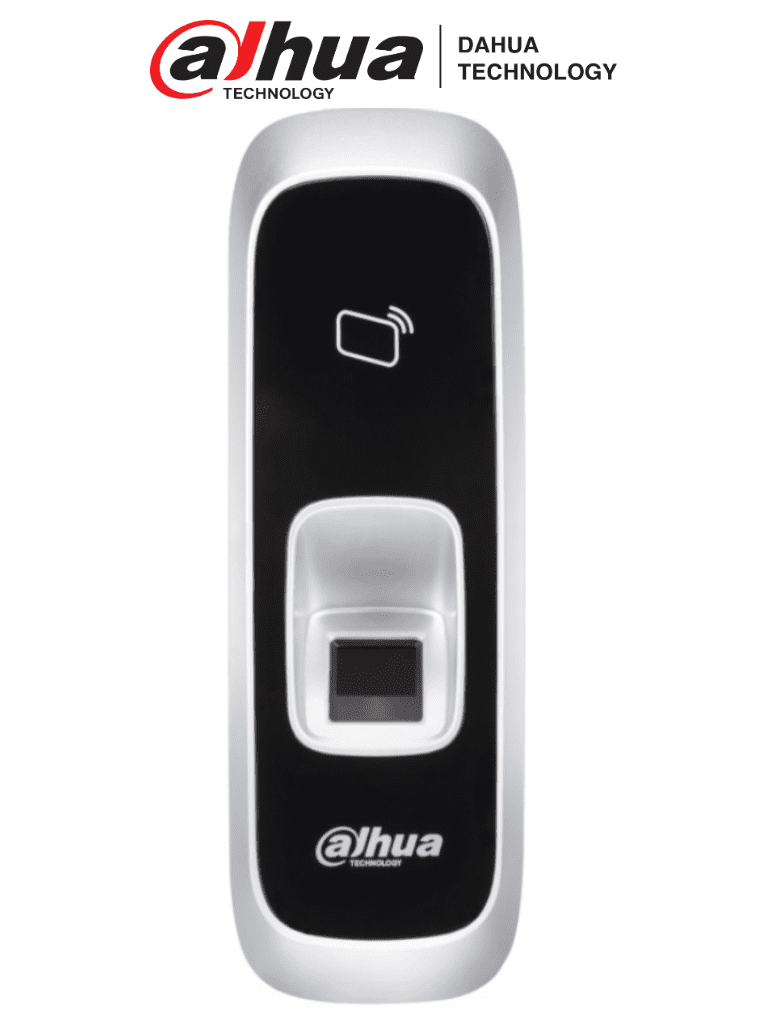 [DVP063004] DAHUA ASR1102A - Lectora de Huellas y Tarjetas MIFARE/ 13.56MHz/ 3,000 Huellas/ Tiempo de Respuesta <1.5 s/ Conexión RS-485 a Paneles Dahua/ Indicador de Luz y Sonido/ Luz de Fondo Azul/ 