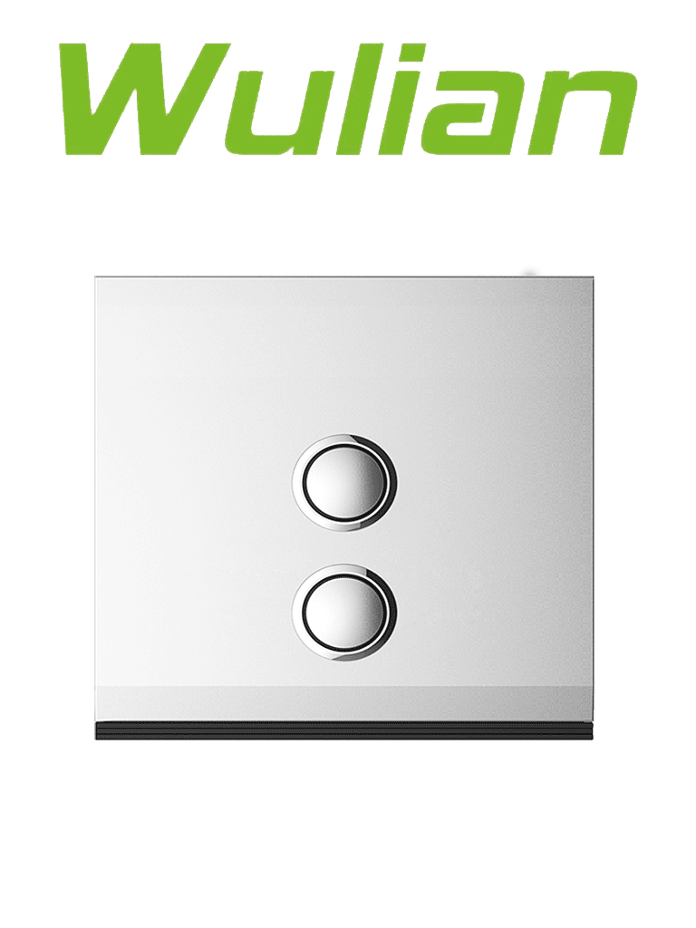 [WLN481005] WULIAN SWITCH2LN - Apagador Inteligente con 2 Botones / Comunicacion Zigbee con Brain para administración desde celular a traves de App/ Carga maxima 10 Amp / Tipo Europeo